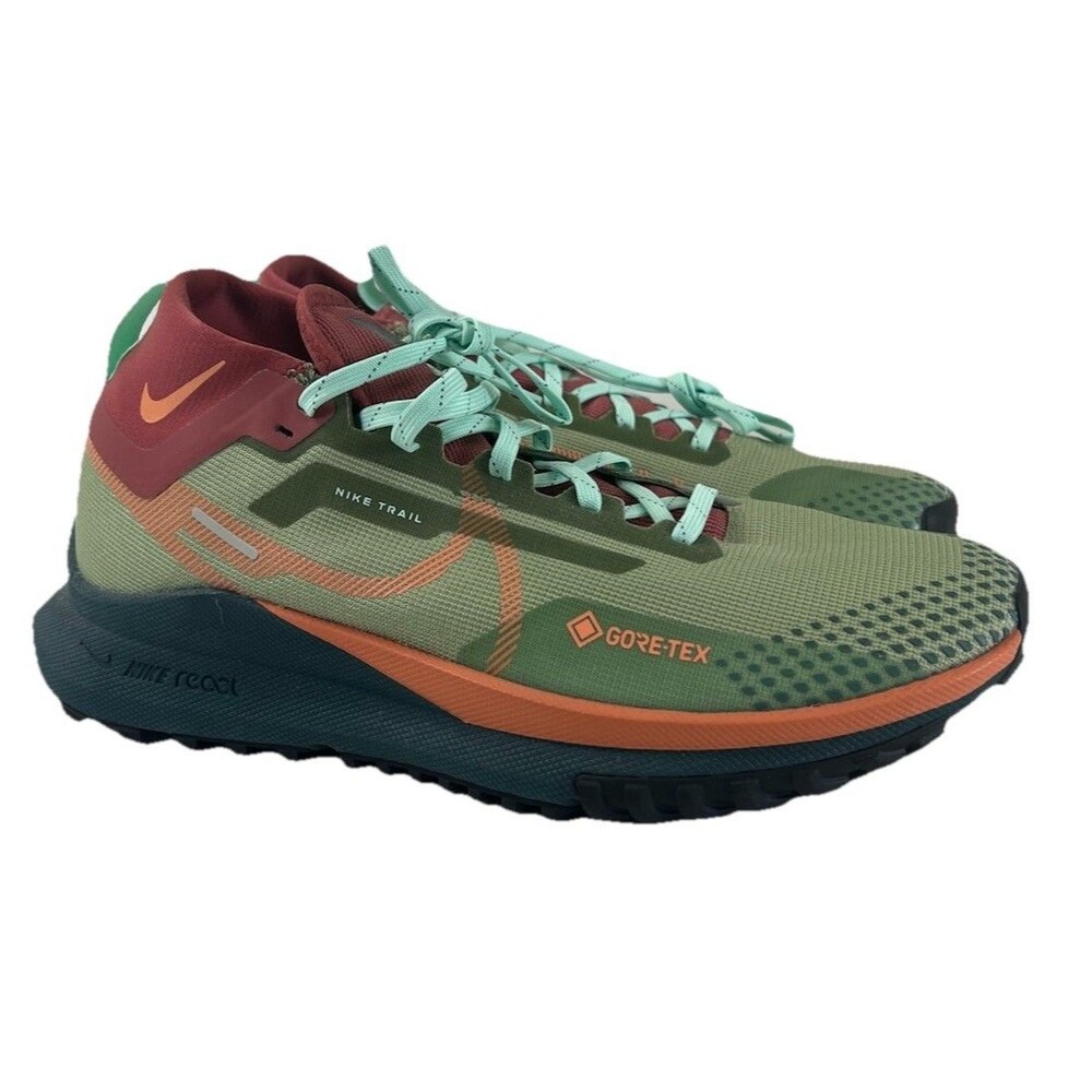 Nike React Pegasus Trail 4 Shoes Women’s 11 GORE-TEX Alligator Orange Trance